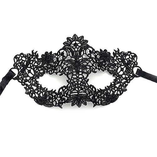 SCUDGOOD Halloween Prinzessin Für Erwachsene Make Up Kugelspitze Vergoldetes Party Halbgesicht Und Lustige Augen Mädchen Jungen Unisex Spitze Augenspaß Vintage Maskerade Masken Für Frauen Männer von SCUDGOOD