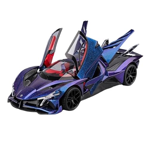 Massstabsgetreues Modell Auto 1:18 Für Apollo Projekt EVO Legierung Miniatur Statische Modell Auto Metall Sport Auto Ornamente Dekoration Die-cast Fahrzeug(Blue) von SCVWKAJA