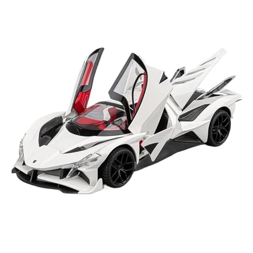 Massstabsgetreues Modell Auto 1:18 Für Apollo Projekt EVO Legierung Miniatur Statische Modell Auto Metall Sport Auto Ornamente Dekoration Die-cast Fahrzeug(White) von SCVWKAJA