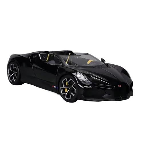 Massstabsgetreues Modell Auto 1:18 Für Bugatti W16 Legierung Miniatur Statische Modell Auto Metall Sport Auto Ornamente Dekoration Die-cast Fahrzeug(Black) von SCVWKAJA