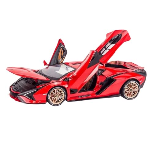 Massstabsgetreues Modell Auto 1:18 Für Lamborghini SIAN FKP37 Legierungsmodellauto Bibliothek Empfangsdisplay Trendige Dekoration Die-cast Fahrzeug(Red) von SCVWKAJA