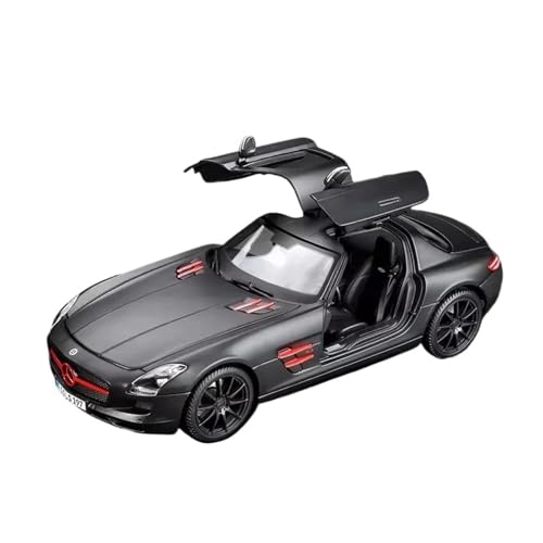 Massstabsgetreues Modell Auto 1:18 Für Mercedes Benz SLS AMG Legierung Miniatur Statische Modell Auto Metall Sport Auto Ornamente Dekoration Die-cast Fahrzeug(Black) von SCVWKAJA