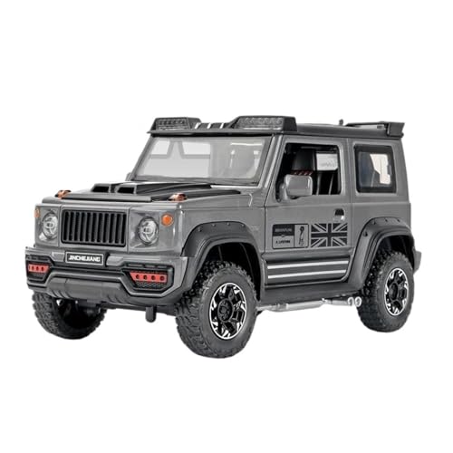 Massstabsgetreues Modell Auto 1:18 Für Suzuki Jimny Maßstab Legierung Auto Modell Boutique Off-Road Fahrzeug Sammlung Hobby Ornamente Die-cast Fahrzeug(Titanium) von SCVWKAJA
