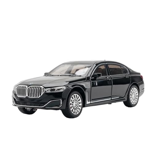 Massstabsgetreues Modell Auto 1:24 Für BMW Der 7 760LI Legierung Druckguss Super Sport Auto Modell Sammlung Ornamente Dekoration Die-cast Fahrzeug(Black) von SCVWKAJA