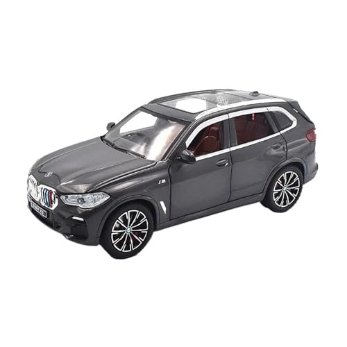 Massstabsgetreues Modell Auto 1:24 Für BMW X5 SUV Legierung Druckguss Super Sport Auto Modell Sammlung Ornamente Dekoration Die-cast Fahrzeug(Titanium) von SCVWKAJA