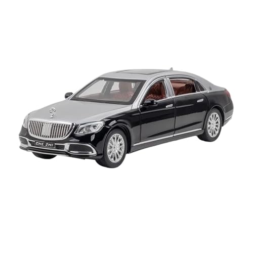 Massstabsgetreues Modell Auto 1:24 Für Benz Maybach GLS600 Legierung Diecast Metall Skala Auto Modell Replik Fahrzeug Statische Sammlung Die-cast Fahrzeug(Black) von SCVWKAJA