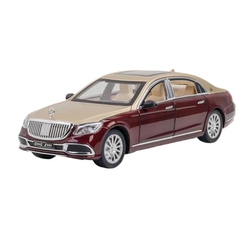 Massstabsgetreues Modell Auto 1:24 Für Benz Maybach GLS600 Legierung Diecast Metall Skala Auto Modell Replik Fahrzeug Statische Sammlung Die-cast Fahrzeug(Gold) von SCVWKAJA