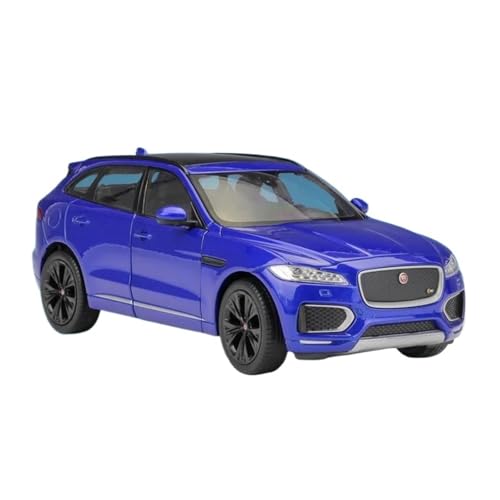 Massstabsgetreues Modell Auto 1:24 Für Jaguar F-Pace SUV Legierung Diecast Metall Skala Auto Modell Replik Fahrzeug Statische Sammlung Die-cast Fahrzeug(Blue) von SCVWKAJA
