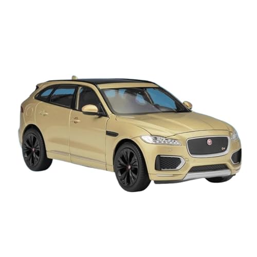 Massstabsgetreues Modell Auto 1:24 Für Jaguar F-Pace SUV Legierung Diecast Metall Skala Auto Modell Replik Fahrzeug Statische Sammlung Die-cast Fahrzeug(Gold) von SCVWKAJA