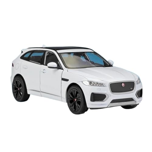 Massstabsgetreues Modell Auto 1:24 Für Jaguar F-Pace SUV Legierung Diecast Metall Skala Auto Modell Replik Fahrzeug Statische Sammlung Die-cast Fahrzeug(White) von SCVWKAJA