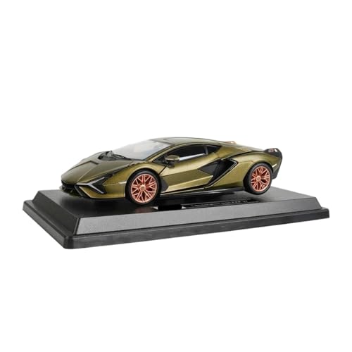 Massstabsgetreues Modell Auto 1:24 Für Lamborghini Sian FKP 37 Metallhandwerk Zur Herstellung Statischer Dekorativer Ornamente Für Modellautos Die-cast Fahrzeug(Green) von SCVWKAJA