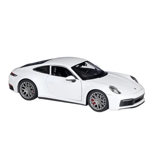 Massstabsgetreues Modell Auto 1:24 Für Porsche 911 Carrera 4S Legierung Diecast Metall Skala Auto Modell Replik Fahrzeug Statische Sammlung Die-cast Fahrzeug(White) von SCVWKAJA