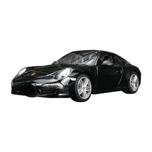 Massstabsgetreues Modell Auto 1:24 Für Porsche 911 Carrera Coupé Legierung Sportwagen Modell Metall Auto Modell Sound Und Licht Sammlung Die-cast Fahrzeug(Black) von SCVWKAJA