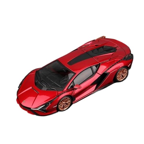 Massstabsgetreues Modell Auto 1:25 Für Lamborghini Sian FKP 37 Miniatur-Legierung Simulation Automodell Trendy Ornamente Home Dekoration Die-cast Fahrzeug(Red) von SCVWKAJA
