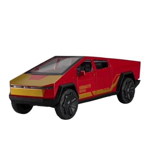 Massstabsgetreues Modell Auto 1:32 Für Tesla Cybertruck SUV Replik Legierung Auto Modell Metall Sammler Handwerk Dekorative Ornamente Die-cast Fahrzeug(White) von SCVWKAJA