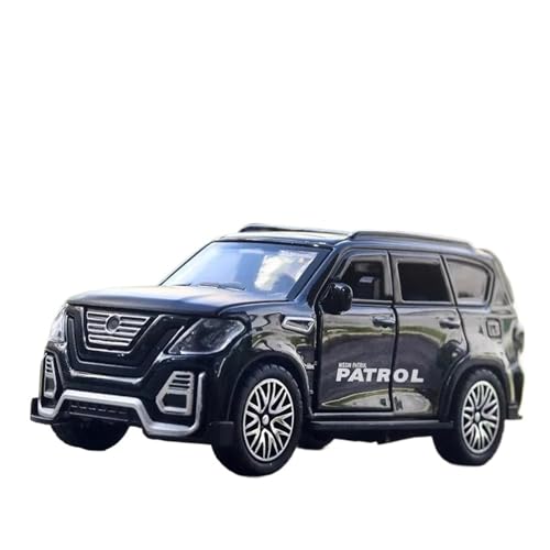 Massstabsgetreues Modell Auto 1:36 Für Nissan Patrol SUV Super Sport Auto Legierung Metall Diecast Auto Modell Hobby Sammeln Die-cast Fahrzeug(Black) von SCVWKAJA