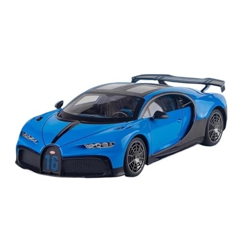 SCVWKAJA Massstabsgetreues Modell Auto 1/18 Für Bugatti Chiron Legierung Metall Skala Modell Auto Bibliothek Rezeption Display Trendy Ornamente Die-cast Fahrzeug(Blue) von SCVWKAJA