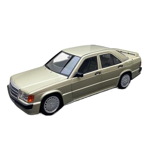 SCVWKAJA Massstabsgetreues Modell Auto 1/18 for Benz 190E 1984 Legierung Auto Modell Klassische Dekorative Ornamente Sammlung Hobby Display Die-cast Fahrzeug(Gold) von SCVWKAJA