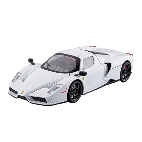 SCVWKAJA Massstabsgetreues Modell Auto 1/22 for Ferrari Enzo Modern Craft Luxus-Legierung Automodell Exquisite Modell Ornamente Dekoration Die-cast Fahrzeug(White) von SCVWKAJA