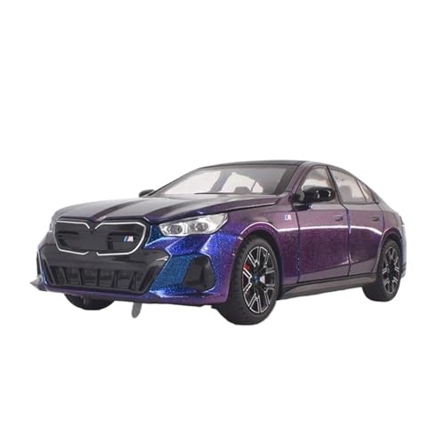 SCVWKAJA Massstabsgetreues Modell Auto 1/24 Für BMW I5 M60 Xdrive Sorgfältig Entworfene Statische Sammlung Automodell Legierung Fahrzeug Ornamente Die-cast Fahrzeug(Purple) von SCVWKAJA
