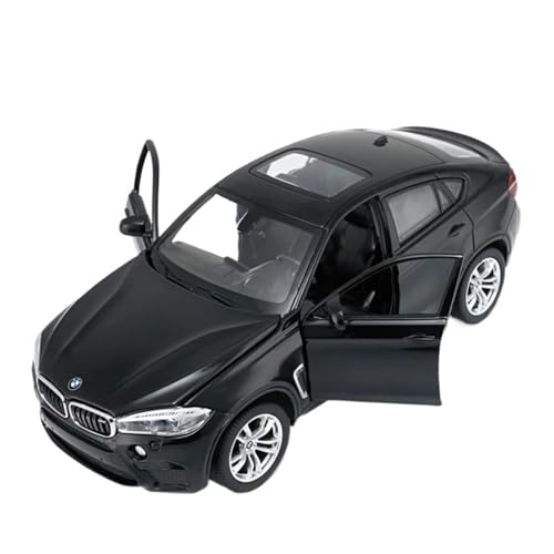 SCVWKAJA Massstabsgetreues Modell Auto 1/24 Für BMW X6 X6M Legierung Auto Modell Klassische Metall Auto Modell Ornamente Sammlung Handwerk Die-cast Fahrzeug(Black) von SCVWKAJA