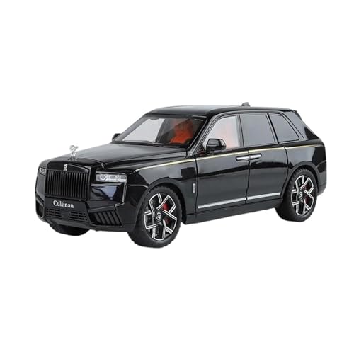 SCVWKAJA Massstabsgetreues Modell Auto 1/24 Für Rolls Royce Cullinan SUV Statische Sammlung Auto Modell Legierung Fahrzeug Ornamente Dekorationen Die-cast Fahrzeug(Black) von SCVWKAJA