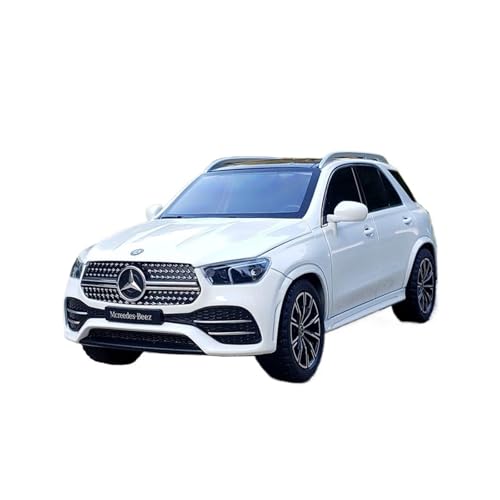 SCVWKAJA Massstabsgetreues Modell Auto 1/24 for Mercedes-Benz GLE350 Klassisches Dekoratives Modell Legierung Metall Automodell Sammlungsanzeige Die-cast Fahrzeug(White) von SCVWKAJA