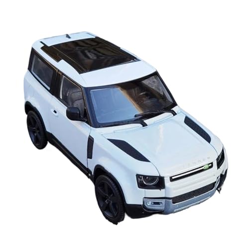 SCVWKAJA Massstabsgetreues Modell Auto 1/26 Für Land Rover Defender SUV Mini Legierung Automodell Diecast Metall Geländewagen Büro Dekoration Die-cast Fahrzeug(White) von SCVWKAJA