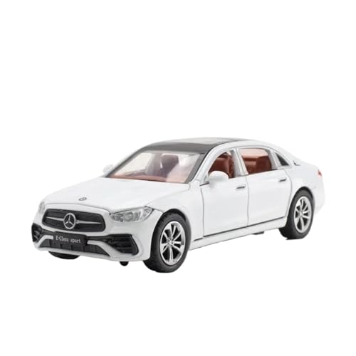 SCVWKAJA Massstabsgetreues Modell Auto 1/32 Für Mercedes-Benz E300L Limousine Legierung Metall Modell Auto Sammlung Hobby Modell Display Ornamente Die-cast Fahrzeug(White) von SCVWKAJA