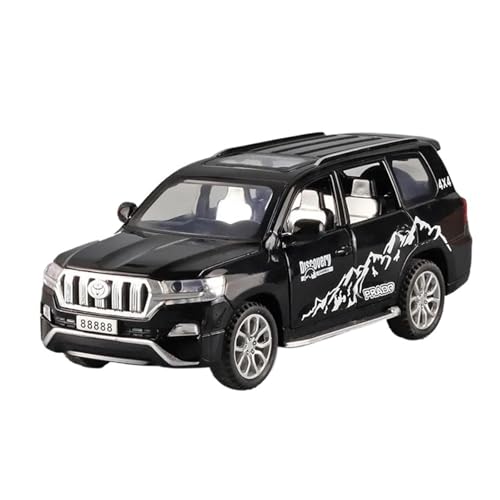 SCVWKAJA Massstabsgetreues Modell Auto 1/32 Für Toyota Prado Replik Legierung Auto Modell Klassische Handwerk Dekoration Sammlung Ornamente Die-cast Fahrzeug(Black) von SCVWKAJA