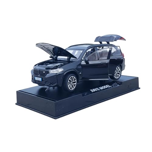 SCVWKAJA Massstabsgetreues Modell Auto 1/32 for BMW X3M Klassisches Dekoratives Modell Legierung Metall Automodell Sammlung Display Ornamente Die-cast Fahrzeug(Black) von SCVWKAJA