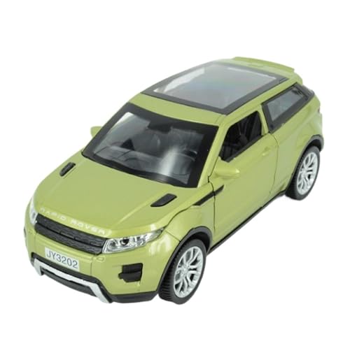 SCVWKAJA Massstabsgetreues Modell Auto 1/32 for Land Rover Aurora Klassisches Dekoratives Modell Legierung Metall Automodell Sammlung Display Ornamente Die-cast Fahrzeug(Green) von SCVWKAJA