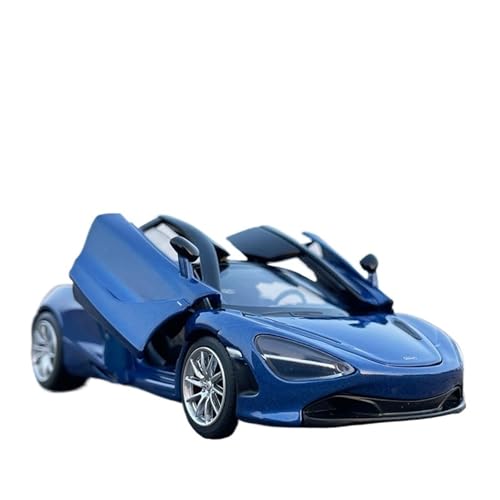 SCVWKAJA Massstabsgetreues Modell Auto 1/32 for McLaren 720S Sammlerstück Miniatur-Legierung Automodell Exquisite Dekorative Ornamente Die-cast Fahrzeug(Blue) von SCVWKAJA