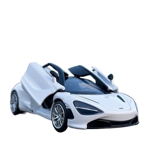SCVWKAJA Massstabsgetreues Modell Auto 1/32 for McLaren 720S Sammlerstück Miniatur-Legierung Automodell Exquisite Dekorative Ornamente Die-cast Fahrzeug(White) von SCVWKAJA