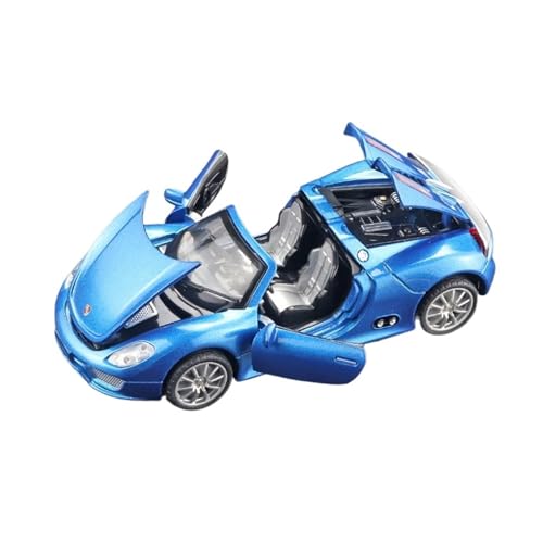 SCVWKAJA Massstabsgetreues Modell Auto 1/32 for Porsche 918 Miniatur Klassische Legierung Auto Modell Metall Ornamente Hobby Sammlung Die-cast Fahrzeug(Blue) von SCVWKAJA