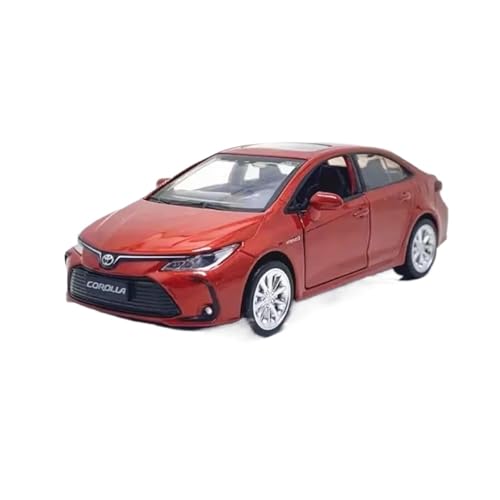 SCVWKAJA Massstabsgetreues Modell Auto 1/33 Für Toyota Corolla Zinklegierung Automodell Simulation Metallhandwerk Desktop-Sammlung Ornamente Die-cast Fahrzeug(Red) von SCVWKAJA