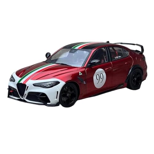 SCVWKAJA Massstabsgetreues Modell Auto 1:18 Für Alfa Romeo Giulia GTA Metalllegierung Modell Simulation Fahrzeug Replika Sammlung Handwerk Ornamente Die-cast Fahrzeug(Red) von SCVWKAJA