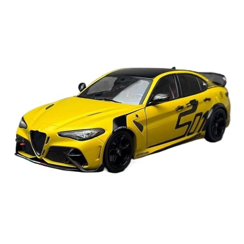 SCVWKAJA Massstabsgetreues Modell Auto 1:18 Für Alfa Romeo Giulia GTA Metalllegierung Modell Simulation Fahrzeug Replika Sammlung Handwerk Ornamente Die-cast Fahrzeug(Yellow) von SCVWKAJA
