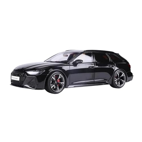 SCVWKAJA Massstabsgetreues Modell Auto 1:18 Für Audi RS6 C8 Avant Legierung Auto Modell Souvenir Metall Druckguss Display Hobby Sammlung Die-cast Fahrzeug(Black) von SCVWKAJA