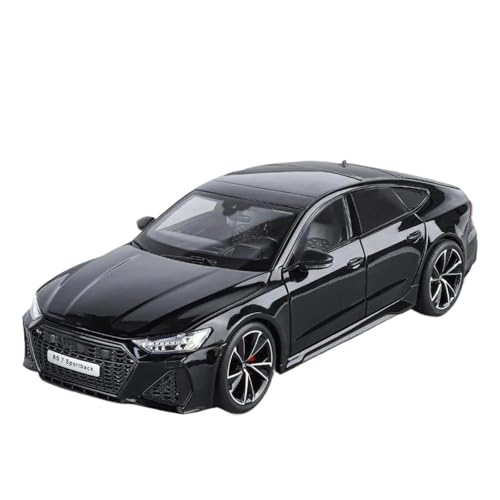 SCVWKAJA Massstabsgetreues Modell Auto 1:18 Für Audi RS7 Sportback Legierung Auto Modell Metall Fahrzeug Modell Simulation Sammlung Dekoration Die-cast Fahrzeug(Black) von SCVWKAJA