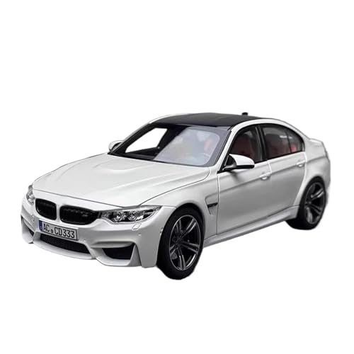 SCVWKAJA Massstabsgetreues Modell Auto 1:18 Für BMW M3 Klassisches Legierungsautomodell Metallsimulationsfahrzeug Handwerkssammlung Ornamente Die-cast Fahrzeug(White) von SCVWKAJA