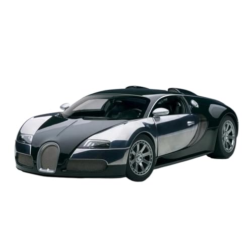 SCVWKAJA Massstabsgetreues Modell Auto 1:18 Für Bugatti Veyron LEDITION Klassisches Legierungsautomodell Metallsimulationsfahrzeug Handwerkssammlung Ornamente Die-cast Fahrzeug(Black) von SCVWKAJA