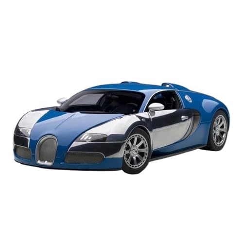 SCVWKAJA Massstabsgetreues Modell Auto 1:18 Für Bugatti Veyron LEDITION Klassisches Legierungsautomodell Metallsimulationsfahrzeug Handwerkssammlung Ornamente Die-cast Fahrzeug(Blue) von SCVWKAJA