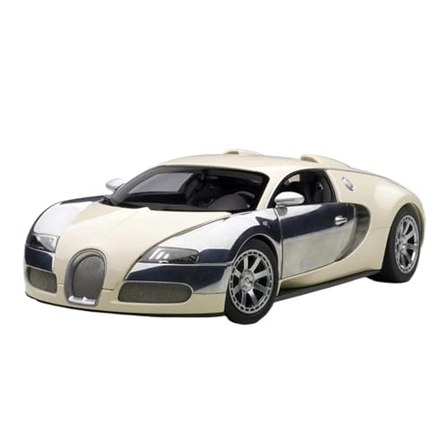 SCVWKAJA Massstabsgetreues Modell Auto 1:18 Für Bugatti Veyron LEDITION Klassisches Legierungsautomodell Metallsimulationsfahrzeug Handwerkssammlung Ornamente Die-cast Fahrzeug(White) von SCVWKAJA
