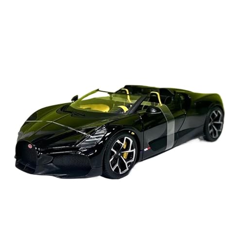 SCVWKAJA Massstabsgetreues Modell Auto 1:18 Für Bugatti W16 Mistral Sorgfältig Entworfene Statische Sammlung Automodell Legierung Fahrzeug Ornamente Die-cast Fahrzeug(Black) von SCVWKAJA