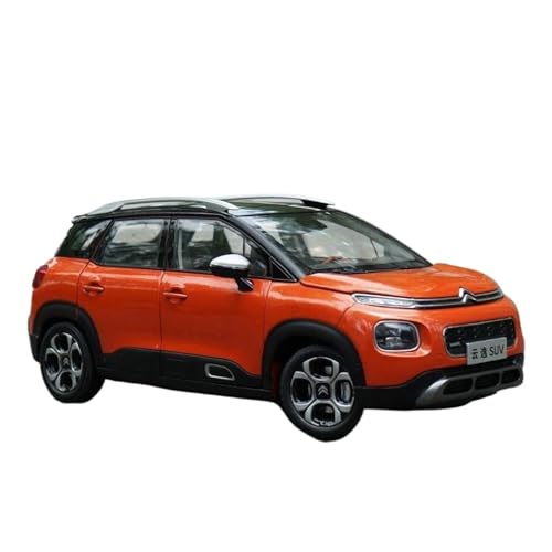 SCVWKAJA Massstabsgetreues Modell Auto 1:18 Für Citroen C4 Aircross SUV Oldtimer Fahrzeug Automodell Klassisches Metallmodell Display Souvenir Die-cast Fahrzeug(Orange) von SCVWKAJA