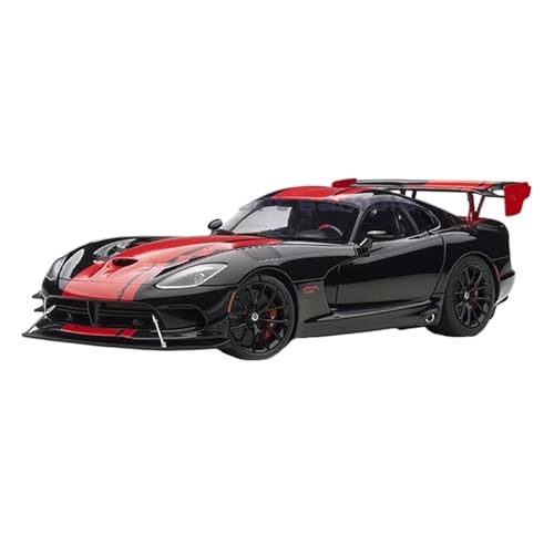 SCVWKAJA Massstabsgetreues Modell Auto 1:18 Für Dodge Viper SRT Maßstab Metall Simulation Auto Modell Ornamente Miniatur Sammlung Von Kunst Die-cast Fahrzeug(Black) von SCVWKAJA