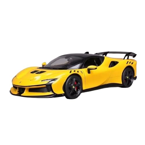 SCVWKAJA Massstabsgetreues Modell Auto 1:18 Für Ferrari SF90 XX Stradale Sorgfältig Entworfene Statische Sammlung Automodell Legierung Fahrzeug Ornamente Die-cast Fahrzeug(White) von SCVWKAJA