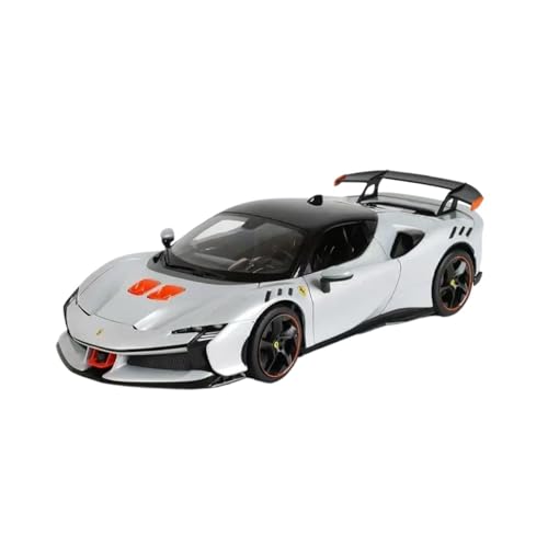 SCVWKAJA Massstabsgetreues Modell Auto 1:18 Für Ferrari SF90 XX Stradale Sorgfältig Entworfene Statische Sammlung Automodell Legierung Fahrzeug Ornamente Die-cast Fahrzeug(Yellow) von SCVWKAJA