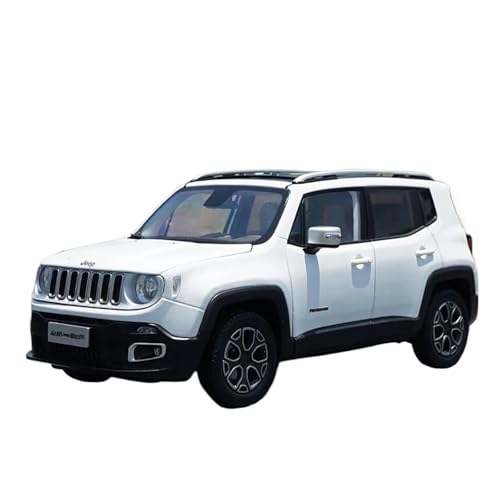 SCVWKAJA Massstabsgetreues Modell Auto 1:18 Für Jeep Renegade Legierung Automodell Souvenir Metall Druckguss Display Hobby Sammlung Die-cast Fahrzeug(White) von SCVWKAJA